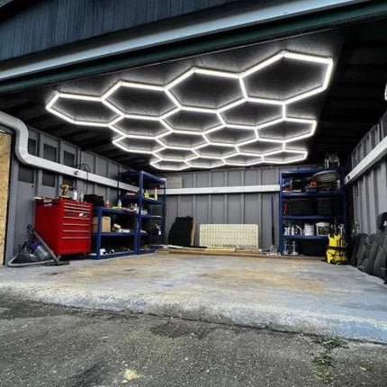 4.13m x 4.76m / 13.54ft 15.61ft HEXAGRID LED LIGHTING SYSTEM - Get Lit LED Lighting Store