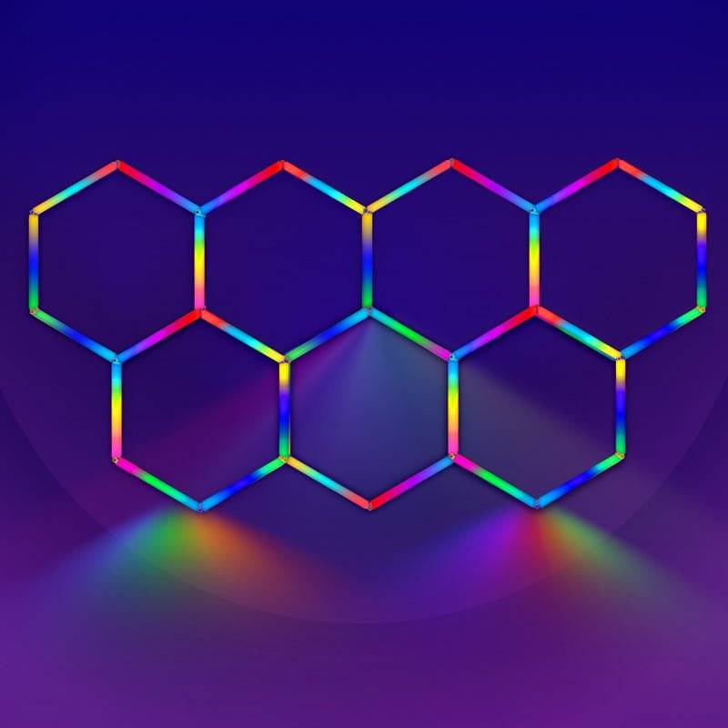 7 HEX RGB HEXAGRID LED LIGHTING SYSTEM | Get Lit LED Lighting Store