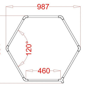 1 HEX RGB HEXAGRID LED LIGHTING SYSTEM - Get Lit LED Lighting Store