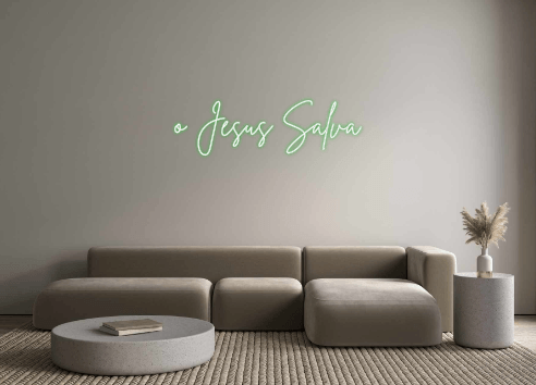 Custom Neon: ó Jesus Salva - Get Lit LED Lighting Store