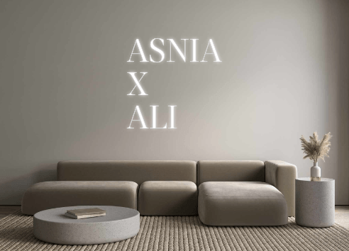 Custom Neon: ASNIA X ALI - Get Lit LED Lighting Store