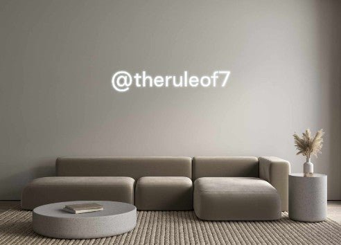 Custom Neon: @theruleof7 - Get Lit LED Lighting Store